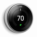 Google Nest Nest Learning Thermostat, 3rd Generation Polished Steel T3019US